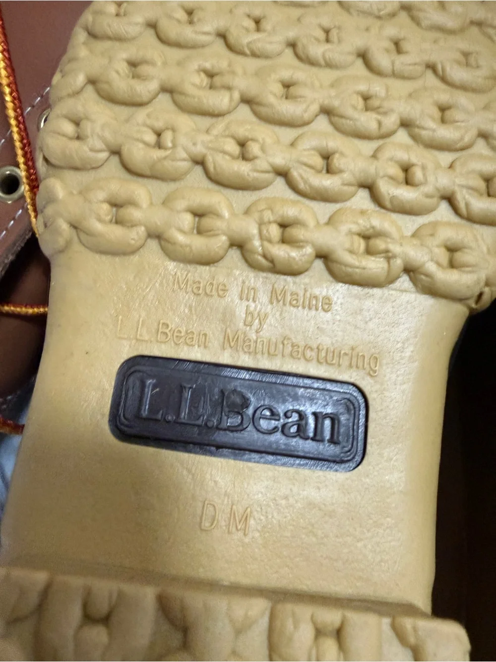 L.L. Bean 6 bean boots  Men size 8 Two-Tone Leather Duck Boots in Tan and Brown
